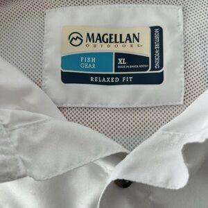 Magellan Outdoors White Fish Gear Shirt